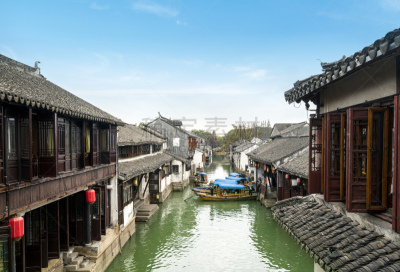 远古的,风景,苏州,周庄,乌镇,古董,园林,河流,运河,户外