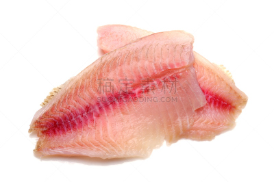 罗非鱼,清新,肉片,饮食,海产,水平画幅,影棚拍摄,鱼类,生食,无人