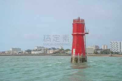 大西洋,灯塔楼,拉罗谢尔,红色,法国,云,客轮,商业金融和工业,户外,建筑