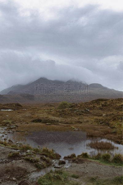 斯凯岛,自然,视角,旅途,英国,大西洋,草,海岸线,河流,岩石