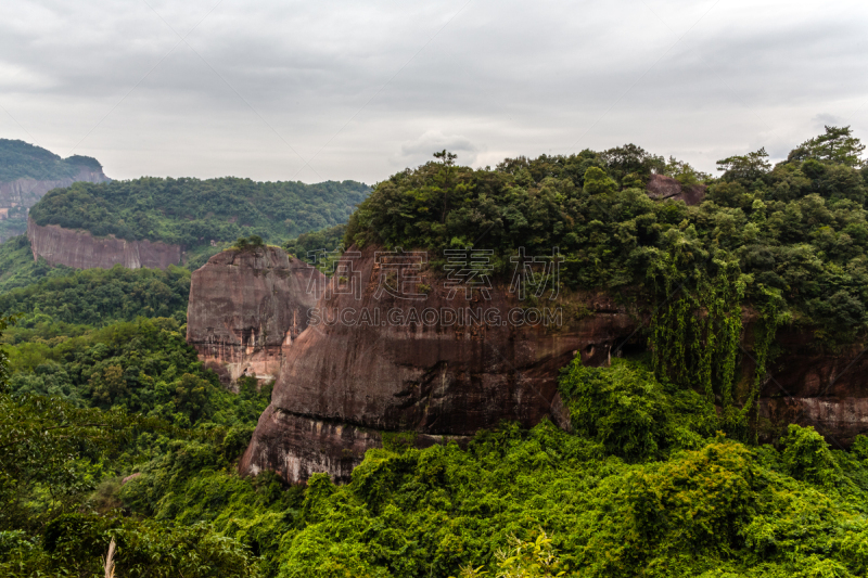 丹霞地貌,韶山,丹侬山,中国,水平画幅,地形,山,无人,户外,著名自然景观