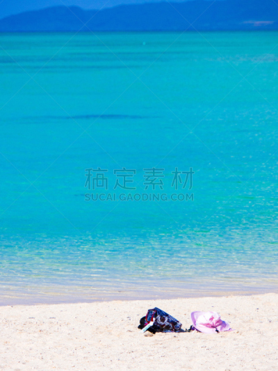 竹富岛,冲绳县,青绿色,蓝色,水,沙滩包,垂直画幅,里山,度假胜地,休闲活动