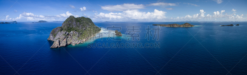 全景,航拍视角,岛,鸡尾酒,四王岛,海上航道,珊瑚岛,珊瑚色,水,天空