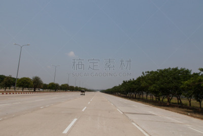 内比都,缅甸,公路,空的,人生目标清单,废城,空的路,旅游目的地,水平画幅,无人
