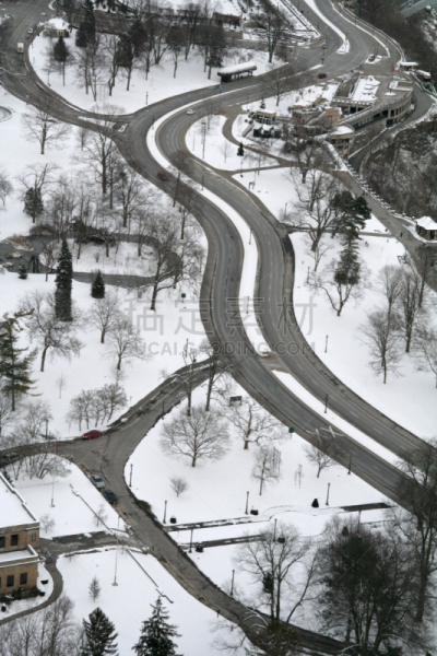 路,风景,天线,垂直画幅,非都市风光,雪,交通,公路,户外,航拍视角