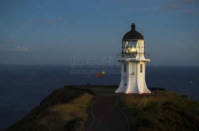 cape reinga,灯塔楼,云,自然美,海岸线,夏天,户外,天空,北