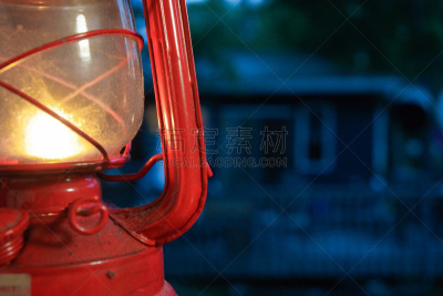 灯,大海滩省立公园,马尼托巴湖,小别墅,路灯,水平画幅,能源,夜晚,无人,蓝色