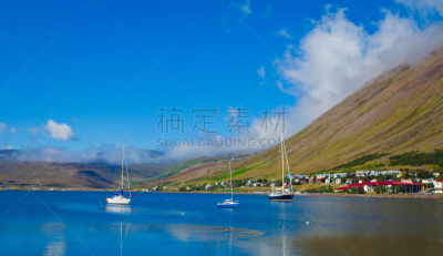 冰湾市,夏天,冰岛国,自然美,峡湾,地形,拉特拉尔角,雷克雅未克,水,天空