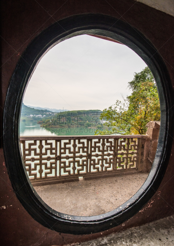 风景,宝塔,乡村,兰若殿,长江,重庆,垂直画幅,山,无人,古典式