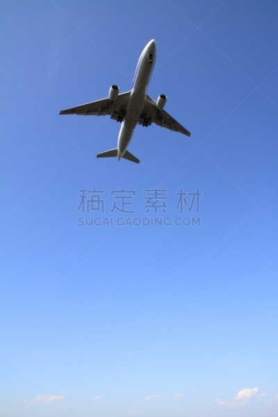 飞机,机场,羽田,垂直画幅,天空,留白,公园,车轮,波音公司,蓝色