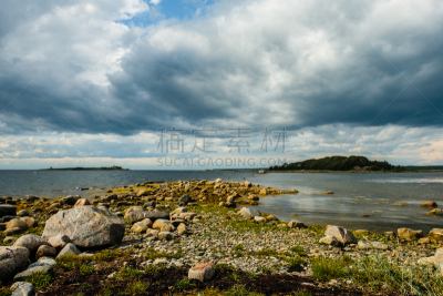 俄罗斯,海滩,索洛维茨基群岛,岛,莫斯科大剧院,白海,水,天空,群岛,褐色