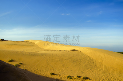 黄色,蓝色,美奈,平顺省,自然,水平画幅,沙子,无人,夏天,户外