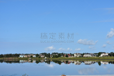 爱德华王子岛,加拿大,灯塔楼,萨默塞德,摄像机拍摄角度,动物头,云,细的,大西洋,户外