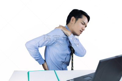 背痛,地狱,职业,办公室,亚洲,忙碌,头痛,平衡折角灯,认真的,结尾