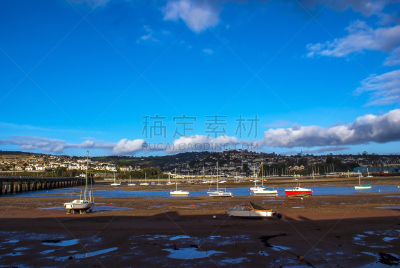 船,水,天空,浮标,水平画幅,沙子,无人,户外,石材,船体