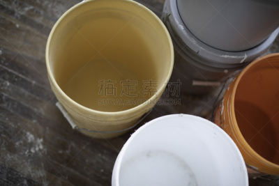 塑胶,涂料,容器,建筑业,小罐,密封剂,空的,背景分离,大桶,三柱门横木