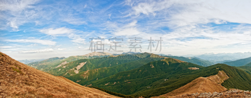 雷焦艾米利亚,亚平宁山脉,全景,山,自然,天空,干草,非都市风光,水平画幅,地形