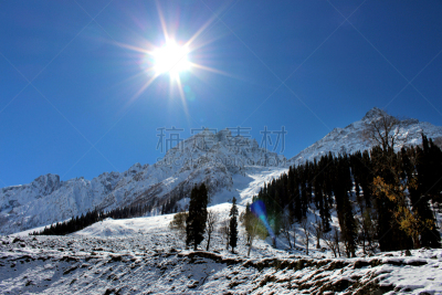 雪,冬天,印度,山谷,山,索马,查谟和克什米尔,天空,气候,旅行者