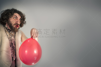男穴居人,气球,直立人,早期智人,穴居人,土人,蠢人,石器时代,史前时代,艺术模特