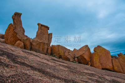 岩层,秘密,魔岩,得克萨斯州山丘郡,公园,水平画幅,山,户外,方向,在上面