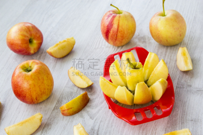苹果,白色背景,清新,一个物体,背景分离,塑胶,食品,炊具刀,水果,厨房