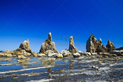 和歌山县,哈希库伊瓦,岩石,日本,亚洲,自然,白昼,串本町,图像,海洋