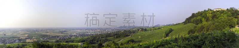 全景,彩色图片,波河,帕维亚,海上航道,罗马涅大区,葡萄酒,天空,艺术,水平画幅