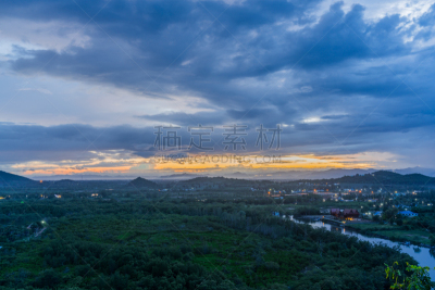 曙暮光,山,风景,巴蜀,宁静,旅游目的地,水平画幅,地形,自然,旅行者