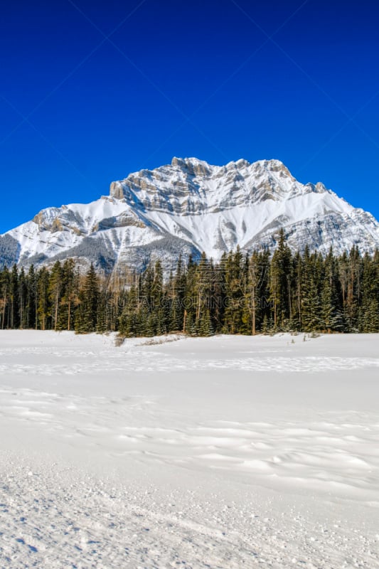 山,风景,古堡山,弓河,自然,垂直画幅,洛矶山脉,岩石,雪,阿尔伯塔省