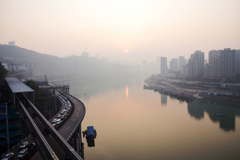 长江,视角,重庆,水平画幅,无人,美人,城市扩张,交通,户外,都市风景预览效果