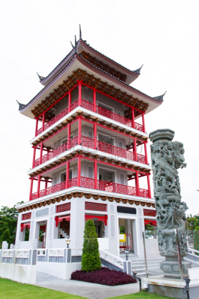 天文台,塔,时尚,素攀武里府,垂直画幅,无人,符号,夏天,户外,泰国