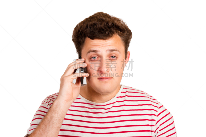 坏消息,问题,男人,表现消极,氦,青年男人,人的眼睛,分离着色,哭,打电话