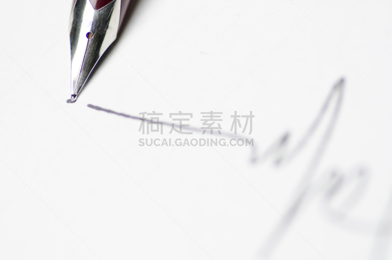 商务,亲笔签名,选择对焦,水平画幅,无人,墨水,文档,前景聚焦,白色,有序
