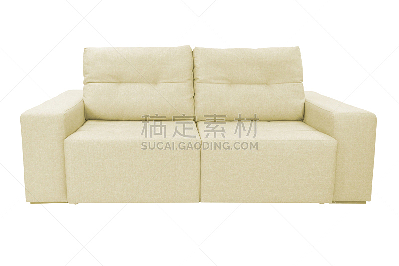 纺织品,沙发,白色背景,舒服,座位,彩色图片,分离着色,三个物体,空的,一个物体