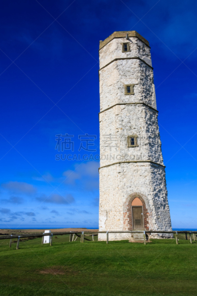 弗兰伯勒,灯塔楼,过时的,夫兰巴洛岬,欧洲,建筑外部,垂直画幅,图像,广场,约克郡
