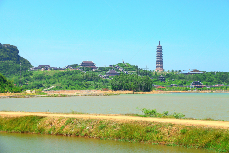 白族,复杂性,寺庙,灵性,水平画幅,建筑,蓝色,人,旅行者,户外