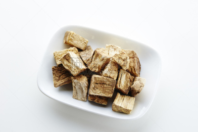 中医,葛根,水平画幅,干花,日本,白色背景,健康保健,草药,盘子,草本