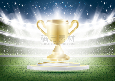 聚光灯,体育场,杯,黄金,足球比赛,领奖台,运动冠军,底座,网球运动,游乐场