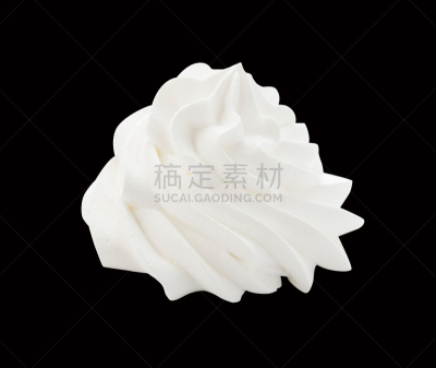 分离着色,背景分离,生奶油,黑色背景,冰淇淋,水平画幅,奶泡,奶油,蛋糕,酸奶