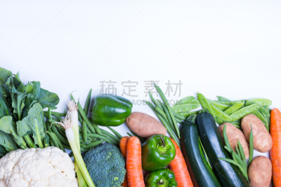 清新,蔬菜,组物体,胡萝卜,葱,水平画幅,枝繁叶茂,灯笼椒,素食,无人