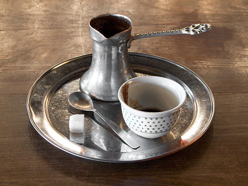 土耳其清咖啡,餐具,水平画幅,无人,方糖,组物体,饮料,锅,咖啡,咖啡壶