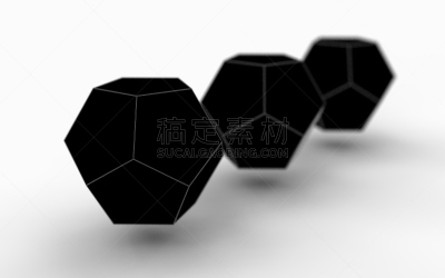 三维图形,骰子,几何形状,背景分离,对称,几何学,十二面体,多面体,绘画插图,白色