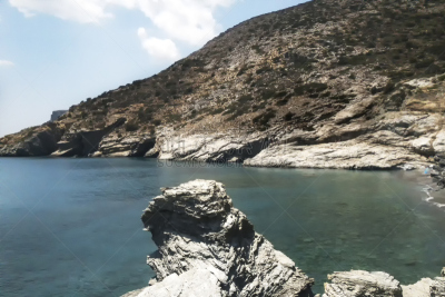 海滩,amorgos,基克拉迪群岛,自然美,莫斯特,一只动物,水,天空,水平画幅,沙子