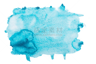 蓝色,肮脏的,水彩画,白色背景,分离着色,调色板,点状,水平画幅,无人,绘画插图