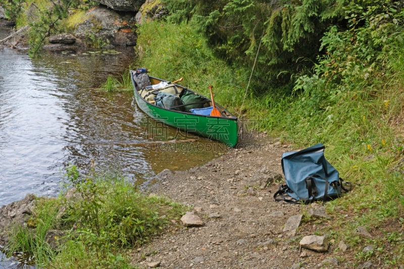 独木舟,动物头,魁提科省立公园,boundary waters canoe area,划独木舟,明尼苏达,安大略省,湖岸,自然荒野区,美