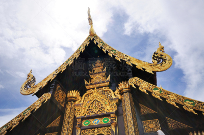 寺庙,佛,帕辛寺,拉那风景饭店,偏振光,旅游目的地,水平画幅,无人,僧院,泰国