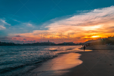 阿卡普尔科,自然美,海滩,桨叉架船,热,云景,云,格雷罗,逃避现实,全身像