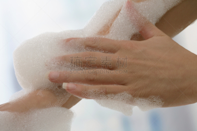 水,浴室,水平画幅,指甲,湿,彻底洗刷,干净,特写,泡泡浴,泡泡
