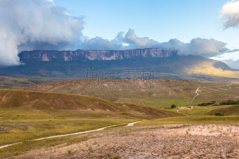 罗赖马山,罗赖马州,平顶山,平顶山区,canaima,委内瑞拉,南美,水平画幅,无人,户外