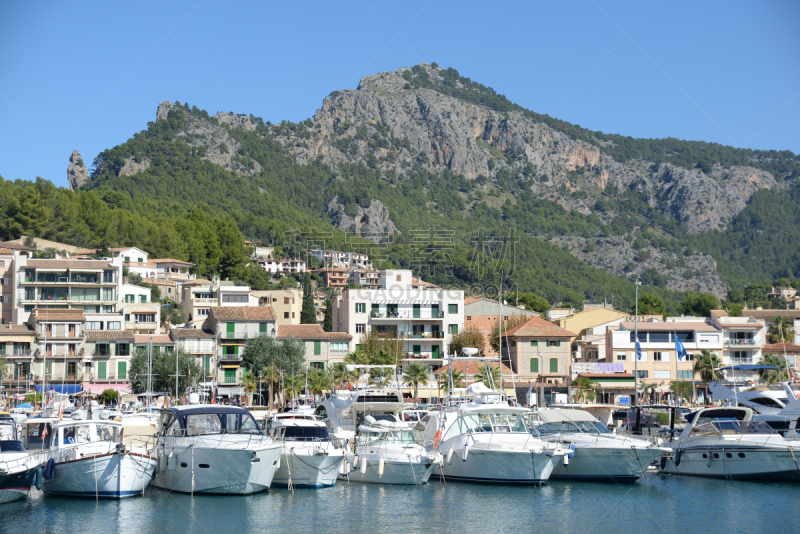 puerto de soller,西班牙,马略卡,船,海港,图像,海洋,无人,地中海,海岸地形